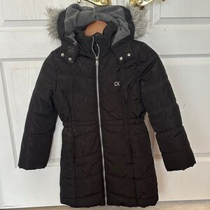 Calvin Klein Black and Gray Kids Jacket